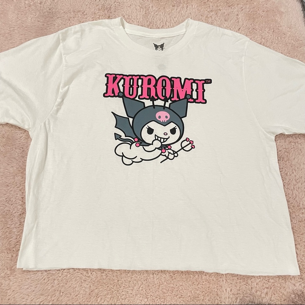 White Kuromi Devil Croptop